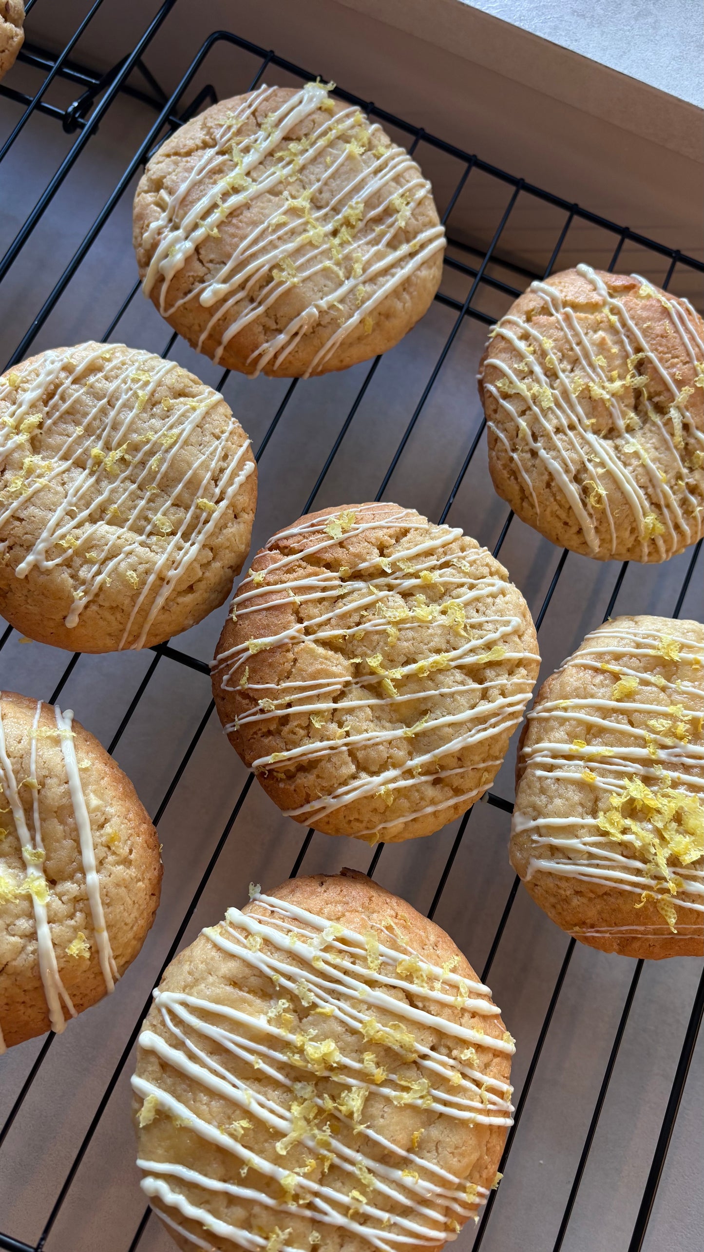 Citroen witte chocola cookie
